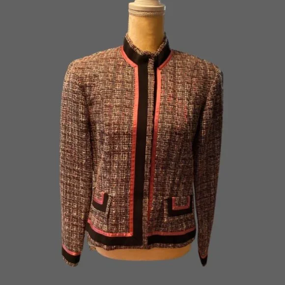 Dressbarn Jacket Front Button Closure Lined Size 8 - Picture 4 of 10